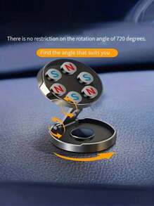 Magnetic Car Dashboard Phone Holder - 360° Swivel, Retractable Grip For IPhone X/XS Max And S.Amsung Devices.