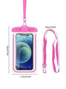 4 Stück/1 Stück IPX8 wasserdichte nachtleuchtende wasserdichte Handytasche, PVC berührungsempfindliches Gehäuse, Strandtasche zum Schwimmen und Tauchen, klare Sicht, auslaufsicheres Design, kompatibel mit iPhone 16 15 14 13 12 E Pro Max Galaxy S24 S23 S22 und alle Smartphone Modelle, ideal für Outdoor-Reisen, Strände und Wasserparks