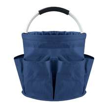 1pc Multicolor Outdoor Beach Basket, Minimalist Hand-Held Collapsible Storage Picnic Basket - Multicolor - View 13