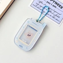 Star-Shaped Phone 1 Inch ID Photo Magnetic Card Holder, Acrylic Idol Photo Storage Card Case Backpack Hanger, Bus/ID Card Protector,School Supplies,Back To School - Multicolor - View 13