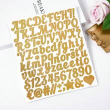 5 Pcs 1 Inch Hand-Lettered Stickers, Suitable For Mugs, Mailbox, Car, Holiday Gifts, Greeting Cards, Birthday Parties, Index Filing, Etc.,School Supplies,Back To School