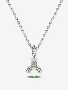 1条925纯银立方氧化锆萤火虫串珠项链，女士项链，送给女朋友的精致周年纪念礼物 - 螢火蟲 - 查看 9