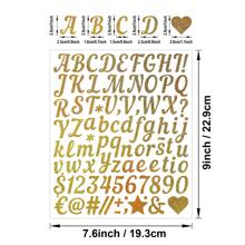 5 Pcs 1 Inch Hand-Lettered Stickers, Suitable For Mugs, Mailbox, Car, Holiday Gifts, Greeting Cards, Birthday Parties, Index Filing, Etc.,School Supplies,Back To School
