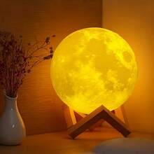 7.87/7.09/5.91/4.72 Inch Moon Lamp 16 Colors LED 3D Moon Light, Remote Control Lava Lamp Moon Night Light, The Perfect Christmas Gift! - 16 Colors Moon Lamp - View 9