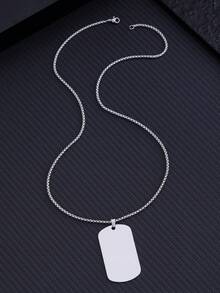 Stainless Steel Military Dog Tag Necklace - Fashionable And Minimalist, Exuding A Rugged Quality, Suitable For Outdoor Activities, Music Festivals, Camping, And Other Events. A Great Gift For Your Boyfriend/Girlfriend, Graduation Season, Father's Day, Mother's Day, Back To School, Halloween, Christmas - Multicolor - View 7