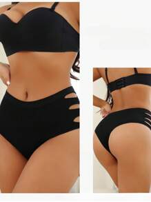 1 pieza de pantis personalizados y personalizados, con imagen impresa, foto, patrón divertido, nombre de letra, ropa interior de bikini sin costuras y con cintura hueca, regalo para amiga, amante, mejor amiga en el Día de San Valentín, Navidad, Halloween, Acción de Gracias, cumpleaños, aniversario