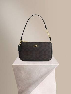 Coach Nolita 19 Leather Shoulder Bags For Women Purses And Handbags Mini Clutch Hobo Bag Ladies Cute Small Satchel Purse With Detachable Strap And Zipper Closure,CW426 IMXAQ