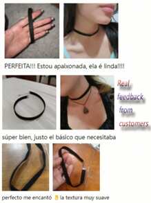 1 pieza Accesorio de joyería sexy para mujer: elegante gargantilla negra, cadena simple de una capa de aleación geométrica pulida para la clavícula, adecuada para atuendos de moda, un adorable collar