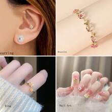 6pcs Flower Silicone Molds, Resin Casting Molds, Jewelry Casting Tools, Suitable For Spring, Valentine's Day, Father's Day, Mother's Day, Thanksgiving, Birthday Gift DIY Molds, Suitable For Earrings, Manicures, Bracelets, Necklaces, Rings And Other DIY Molds
