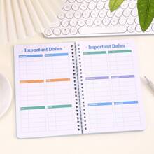 48 Sheets Teacher Planner A5, Homeschool Classroom Planner, Undated Lesson Planner Book, Weekly Monthly Plan Notebook, Happy Planner, Academic Year Planner Calendar, With Colored Page School Supplies For Teachers Parent