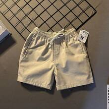 Kit 3 Shorts For Boys, Preppy Twill, Black, Beige, Khaki, Children's Bermuda Shorts - 彩色 - 查看 4