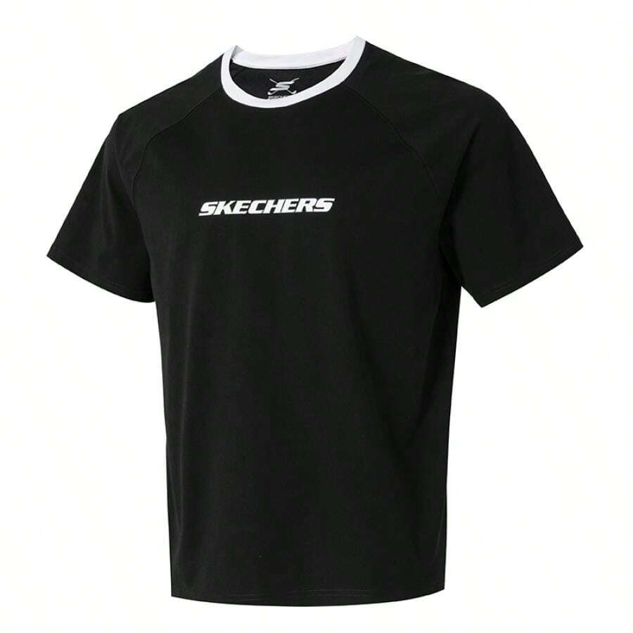 Skechers Camiseta de manga corta cómoda para hombre y mujer, para correr, fitness y entrenamiento, P225U118-03K8