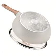 Non Stick Ceramic Cookware Set, Healthy Pot And Flat Bottomed Pot Set, Kitchen Cooking Set, With A Cool Handle To Keep It Cool, Ceramic Non Stick Stew Pot With Lid, White Granite Coating, Free Of PFOS/PFAS