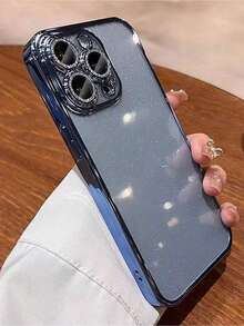 Basic Phone Case. Clear Case With Contrasting Frame. Compatible With IPhone 15/15 Pro (1 Unit) - 嬰兒藍2 - 查看 1
