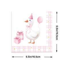 One Silly Goose Napkins For One Silly Goose Birthday Party Decorations Silly Goose Birthday Decor - Multicolor - View 2