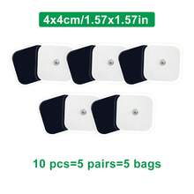 EMS Massage Patch TENS Unit Body Massager Stickers 3.5mm Snap Connector Latex-Free Self-Adhesive Reusable TENS Electrode Pads - Multicolor - View 13