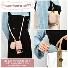 Cute Multi-Function Earphone, Coin And Key Pouch, Multi-Purpose Storage Bag With Zipper And Metal Hook For Car Keys, Jewelry, Earbuds, Convenient Packaging, Perfect Gift For Daily Commute, Celebrations, Keychain Bag, Bracelet Bag, Party Favors