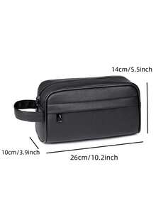 New Men's PU Leather Business/Casual Clutch Bag, Large Capacity Fashion Versatile Wristlet Suitable For Shopping, Short-Distance Travel - Multicolor - View 4