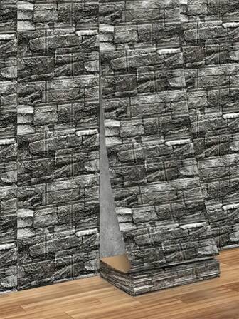 1 卷瓷砖壁纸 - 易于粘贴和剥离，可自由裁剪 - 适用于厨房、客厅、浴室、走廊装饰、时尚家居装饰墙面装饰房间装饰贴纸墙纸墙贴墙贴