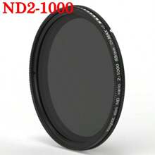 KnightX KnightX ND2-ND1000 ND ND2 ND4 ND8 ND16 ND32 ND400 Adjustable Neutral Density Optical Glass Filter Fader - 52mm/58mm/62mm/67mm Sizes For Canon & Nikon Cameras - Enhances Light Intensity & Color Preservation