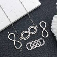 20pcs Infinity Symbol Connectors Charms Alloy Heart Infinity Love Connector Charms 10 Styles Style Pendants For DIY Bracelet Necklace Jewelry Making Supplies