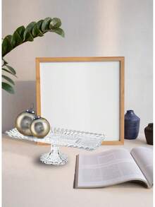 Rectangle Glass Dessert Tray, Clear - 1 - View 3