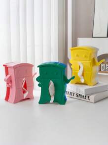 Creative Tissue Box Cover - Building Blocks Design, Aesthetic Modern Bathroom & Living Room Storage Organizer, Stylish Desk Decor For Home, Office (Premium Gift Idea)