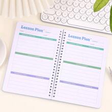 48 Sheets Teacher Planner A5, Homeschool Classroom Planner, Undated Lesson Planner Book, Weekly Monthly Plan Notebook, Happy Planner, Academic Year Planner Calendar, With Colored Page School Supplies For Teachers Parent
