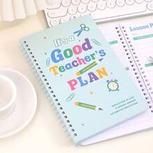 48 Sheets Teacher Planner A5, Homeschool Classroom Planner, Undated Lesson Planner Book, Weekly Monthly Plan Notebook, Happy Planner, Academic Year Planner Calendar, With Colored Page School Supplies For Teachers Parent