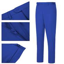 Tuxedo For Men 3 Piece Men's Suits Slim Fit Mens Suit Double Breasted Tux Blazer Vest Pants Wedding Suits Man - Xanh đậm - Xem 3
