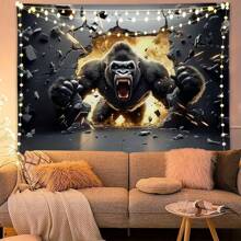 1 Pc Bohemian Tapestry Wall Hanging, Beige White Floral Tapestry With Dotted Daisy Medallion Print Bedroom Boho Hippie Home Decor Rama Decoration Rama Gifts Birthday Graduation