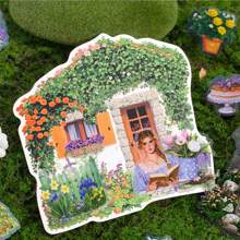 Ein Set mit 120 Stücke Pflanzen und Blumen Kreativ-Klebeband, romantische Serie, geeignet für Papierschnitt, Buchschöpfung und Dekoration, Tagebuch, Album und Gedenkbuch Dekoration, für Nutzer ab 14 Jahren geeignet - kreative Aufkleber Sammlung, geeignet für DIY Projekte und Planer