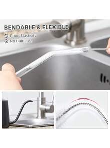 Set de 9 piezas de kit de limpieza con cepillos de 3 tamaños: limpiadores de tuberías extra largos para termos, tazas con boquilla, botellas de agua y tubos, herramientas de limpieza reutilizables de gran