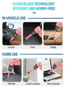 Wireless Vacuum Cleaner Powerful Handheld Mini Vacuum Cleaner 3-In-1 Low Noise Air Buster With Multi-Nozzles Rechargeable Air Duster Home Cleaning Kit Car Detailing Vacuum For Car, Home, Office, Pet, Keyboard