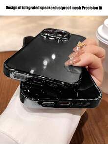 Basic Phone Case. Clear Case With Contrasting Frame. Compatible With IPhone 15/15 Pro (1 Unit) - 黑色 - 查看 3