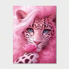 Tranh treo tường không khung in hình báo hồng, tranh vẽ động vật họ mèo đầy cuốn hút, thích hợp trang trí nhà cửa, phòng ngủ, phòng khách, phòng tắm, văn phòng và quán cà phê. - Nhiều màu - Xem 12