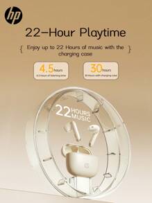 HP HP Wireless Earbuds, True Wireless In-Ear Noise-Proof Headphones Compatible With Apple, Android And Other Devices, Comes With A Storage Bag, Suitable For Spring, Summer, Autumn And Winter, Christmas Great Holiday Gift