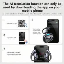 Miniso MS193 AI Hifi级音质耳机，带LED屏幕，显示功率，超长续航长达40小时，高清音质耳机，游戏模式，语音助手，运动耳机，适合各种场景使用 - Purple MS193 - 查看 4