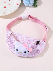 Sanrio 1pc Sanrio Character Cartoon Kids Waist Bag, Cute Preschool Backpack Cross-Body Bag For Boys And Girls