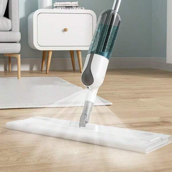 Mop spray multifuncional - uso seco e úmido - remoção de poeira estática, adequado para banheiro, sala de estar, cozinha, quarto - inclui 1 esfregão