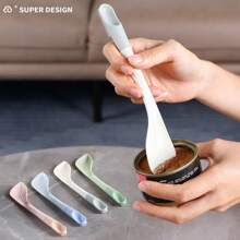 1Pc Unisex Pet Can Spoon, Cat Food Can Specific Spoon, Universal Spoon For Pet Canned Food Pet Can Spoon, Long Handled Spoon For Dog And Cat Food Mixing, Can Opener Spoon Multi-Angle Scraper Scoop Suitable For Canned Cat Food & Dry Kibble, Mixing, And Covering Canned Food, Including Can Opener, Pet Feeding Supplies Cat Necessities Puppy Keep Dog Things Dog Accessories Dog Stuff