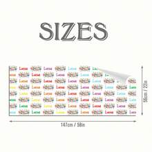 Personalized Text Custom Gift Wrapping Paper, Text Printing Custom Gift Wrapping, Ideal For Birthday Anniversaries Wedding Father's Day Mother's Day Graduation Season, 58*22.8 Inches. - Multicolor - View 2