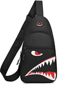 Nuova borsa a tracolla sportiva di moda, con motivo cartoni animati, borsa a tracolla multifunzionale per il petto