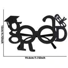 1 件毕业派对快乐眼镜、毕业派对用品、装饰性毕业眼镜、毕业礼物、节日礼物、生日礼物、派对礼物、返校礼物 - 彩色 - 查看 8