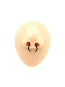 2 Chiếc Khuyên Xỏ Khuyên Tai Sừng Trâu Hình Chữ C Bằng Thép Không Gỉ, Dụng Cụ Mở Rộng Vách Ngăn, Trang Sức Cơ Thể - Vòng mũi - Xem 9