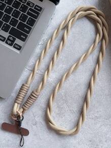 1pc Simple Long Diagonal Mobile Phone Hanging Strap Neck Lanyard With Double Buckle Card Holder Gifts For Mother, Family, Friends, Birthday, Holiday Phone Charm, Phone Chain