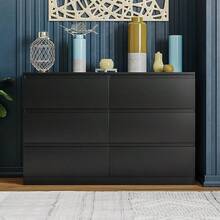 Denver Drawer Chests (Black, 6 Drawer) - Black - View 4