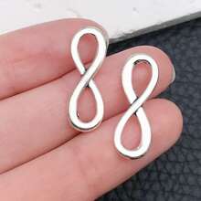 20pcs Infinity Symbol Connectors Charms Alloy Heart Infinity Love Connector Charms 10 Styles Style Pendants For DIY Bracelet Necklace Jewelry Making Supplies