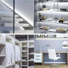 Luces de tira de neón LED con control táctil alimentadas por USB - Flexibles, portátiles, sin punto ciego, iluminación de pared y armario para decoración del hogar, lectura, fondo de TV y mejora del ambiente, luces de neón para dormitorio