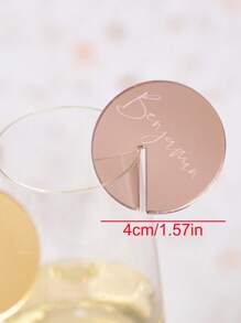 2/10/20/50/100 Pcs Custom Wine Charm With Names, Wedding Name Place Card Ideas Glass Marker Wine Charm Wedding Drink Tags Cocktail Champagne Charms Drink Label Glass Charm Place Setting, Multi-Functional, Durable, Ornamental, Reusable, Exquisite, Stylish, High-Quality, Colorful, Modern, Custom, Personalized, Unique, Home, Garden, Office, For Anniversaries, For Valentine's Day, For Mother's Day, For Birthdays, For Father's Day, For Graduation, For Weddings, For Housewarming,Vacay Vibes,Graphic Print